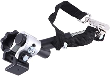 Universal Bike Trailer Hitch Coupler – Black Steel & Nylon Strap, Fits Most Bicycles & E-bikes (Quick Release Compatible)