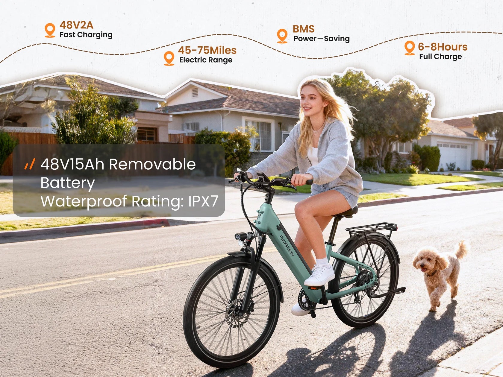 Poodle ST Commuter E-Bike Utah AIr IQ Approved E-bike