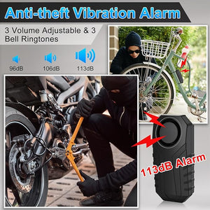Bike Alarm Anti-Theft Vibration with remote