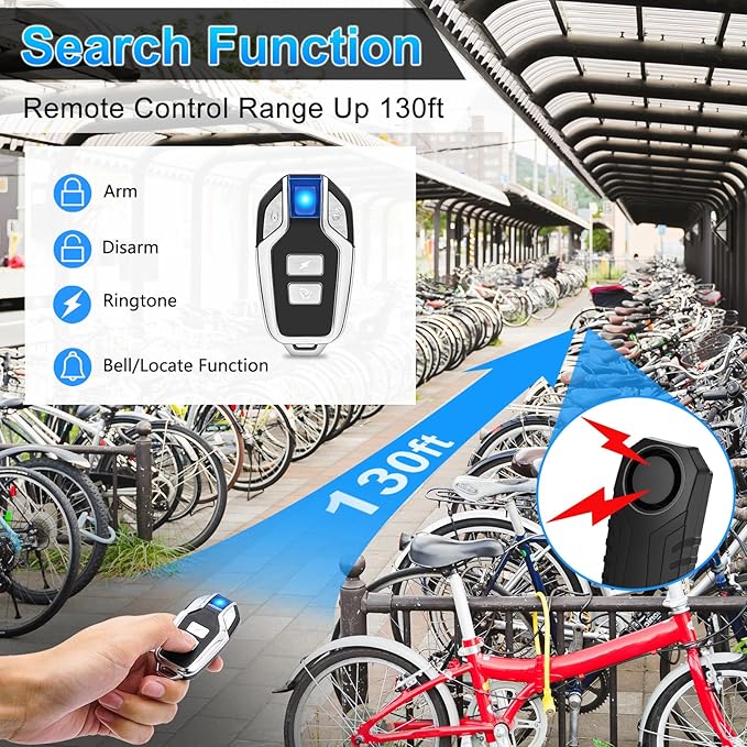 Bike Alarm Anti-Theft Vibration with remote