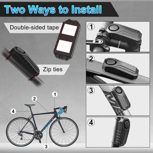 Bike Alarm Anti-Theft Vibration with remote