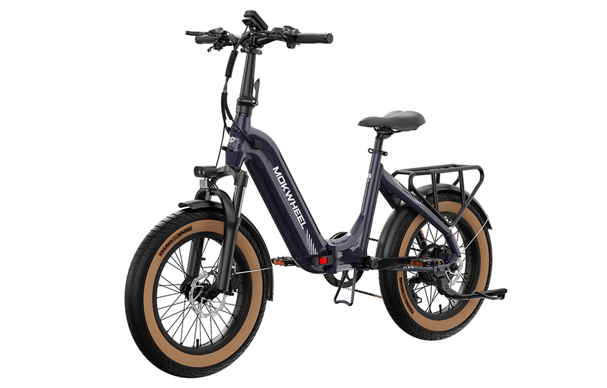 Mokwheel Slate Folding E-Bike – 500W Motor, 50–60 Mile Range