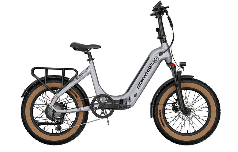 Mokwheel Slate Folding E-Bike – 500W Motor, 50–60 Mile Range