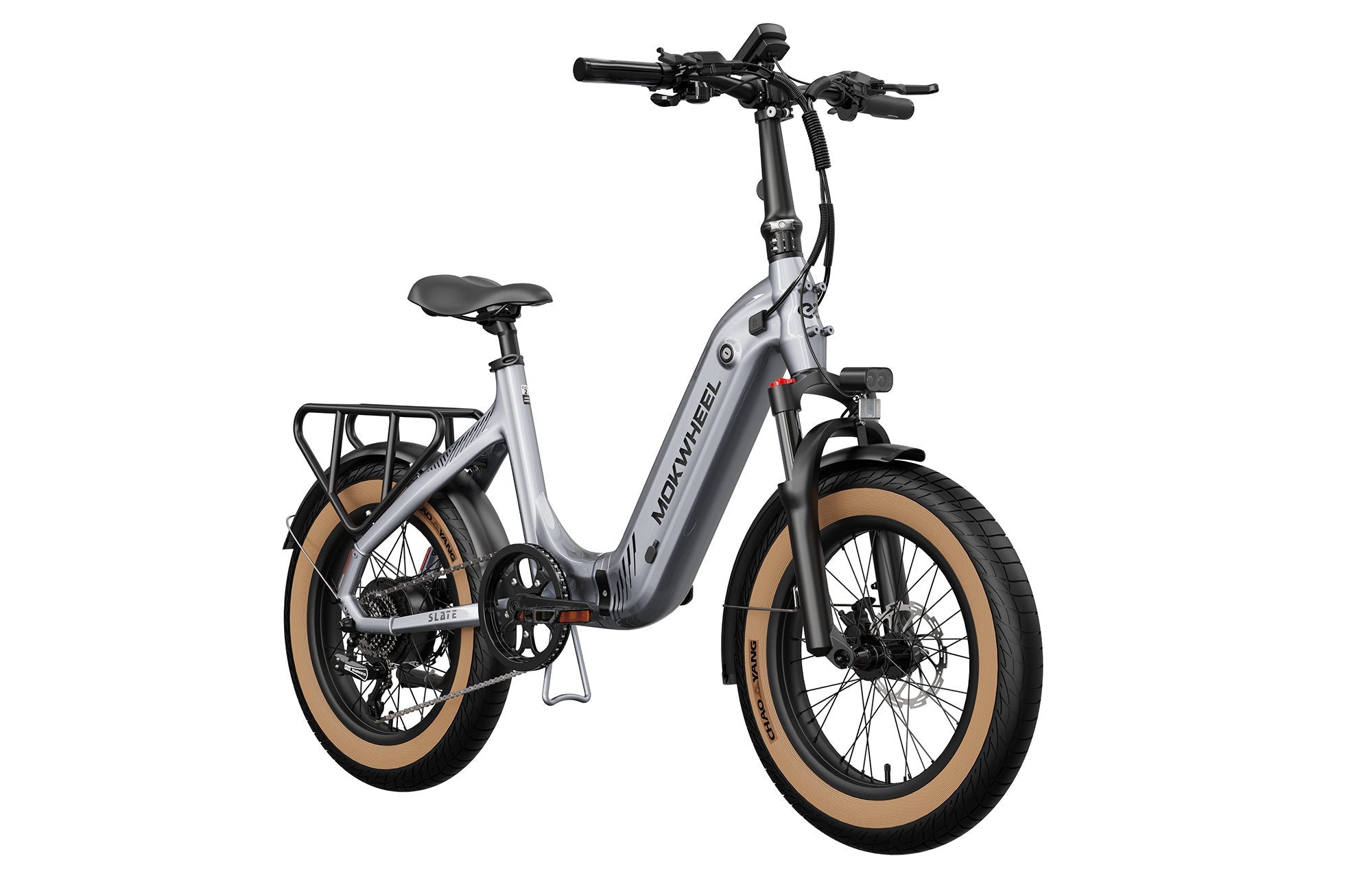 Mokwheel Slate Folding E-Bike – 500W Motor, 50–60 Mile Range