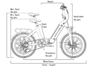 Mokwheel Slate Folding E-Bike – 500W Motor, 50–60 Mile Range