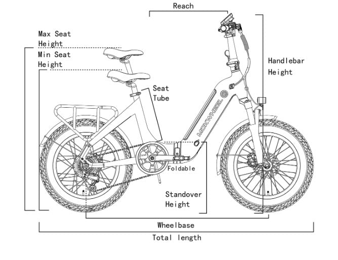 Mokwheel Slate Folding E-Bike – 500W Motor, 50–60 Mile Range