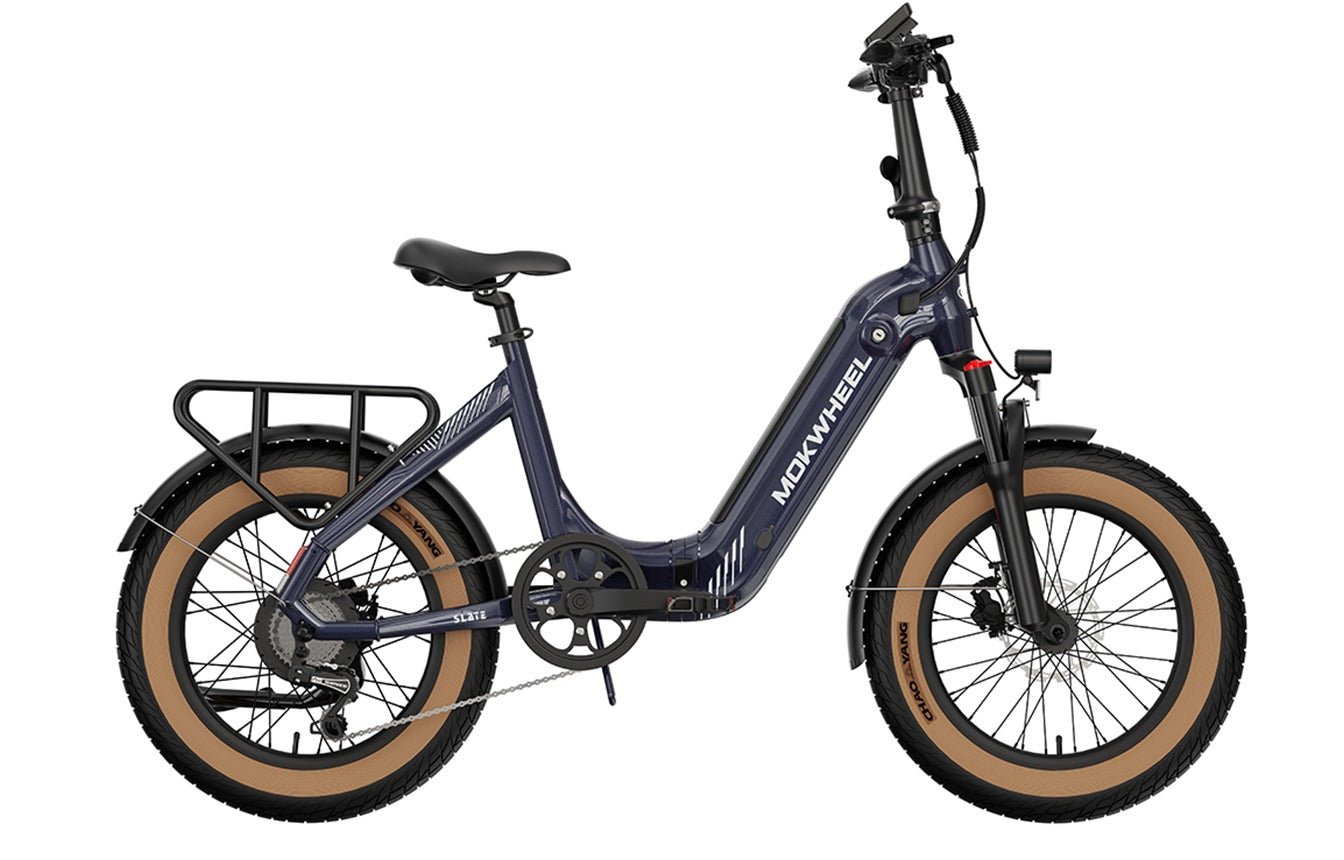 Mokwheel Slate Folding E-Bike – 500W Motor, 50–60 Mile Range