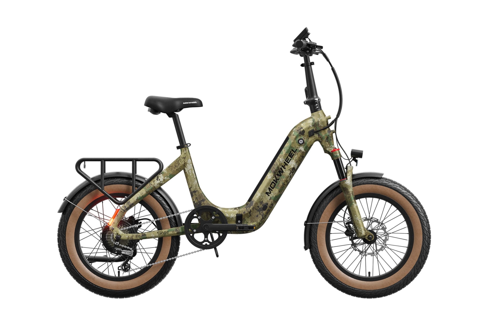 Mokwheel Slate Folding E-Bike – 500W Motor, 50–60 Mile Range