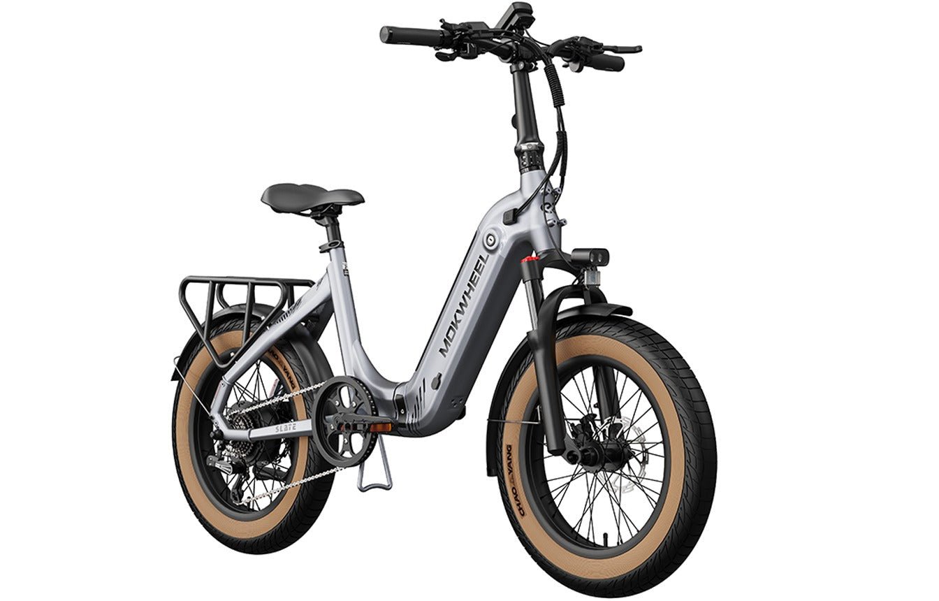 Mokwheel Slate Folding E-Bike – 500W Motor, 50–60 Mile Range