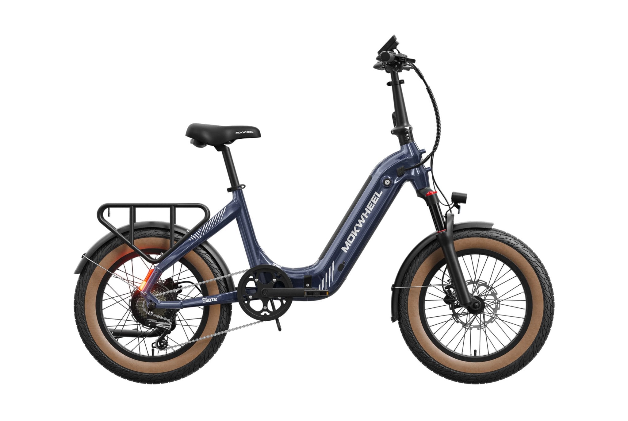 Mokwheel Slate Folding E-Bike – 500W Motor, 50–60 Mile Range