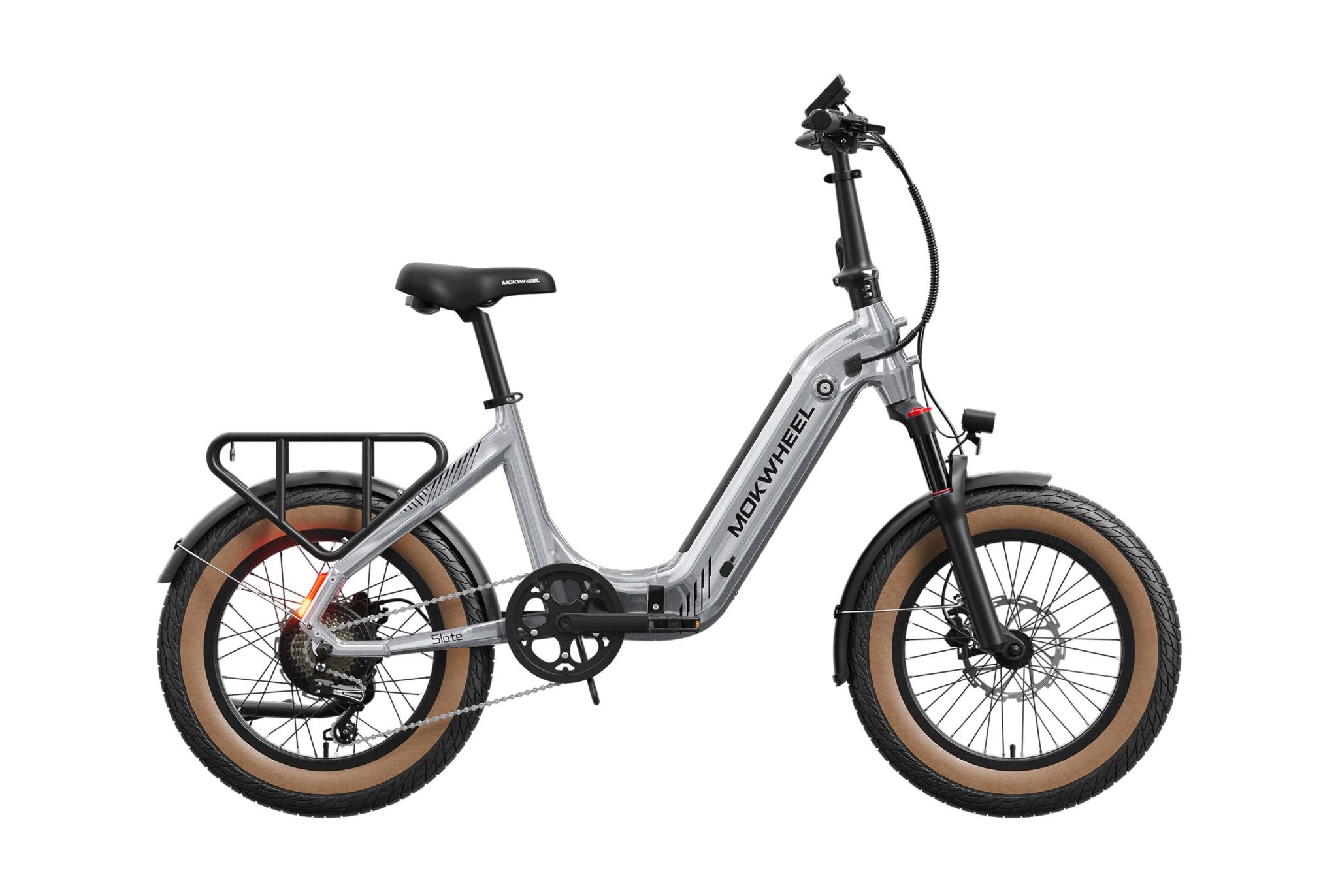 Mokwheel Slate Folding E-Bike – 500W Motor, 50–60 Mile Range