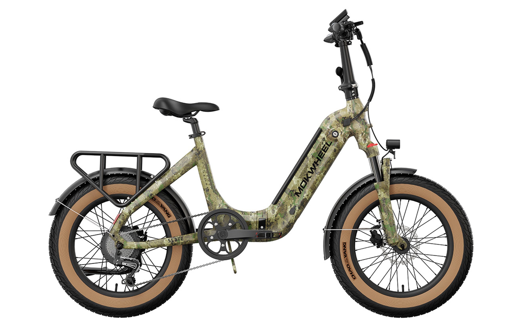 Mokwheel Slate Folding E-Bike – 500W Motor, 50–60 Mile Range