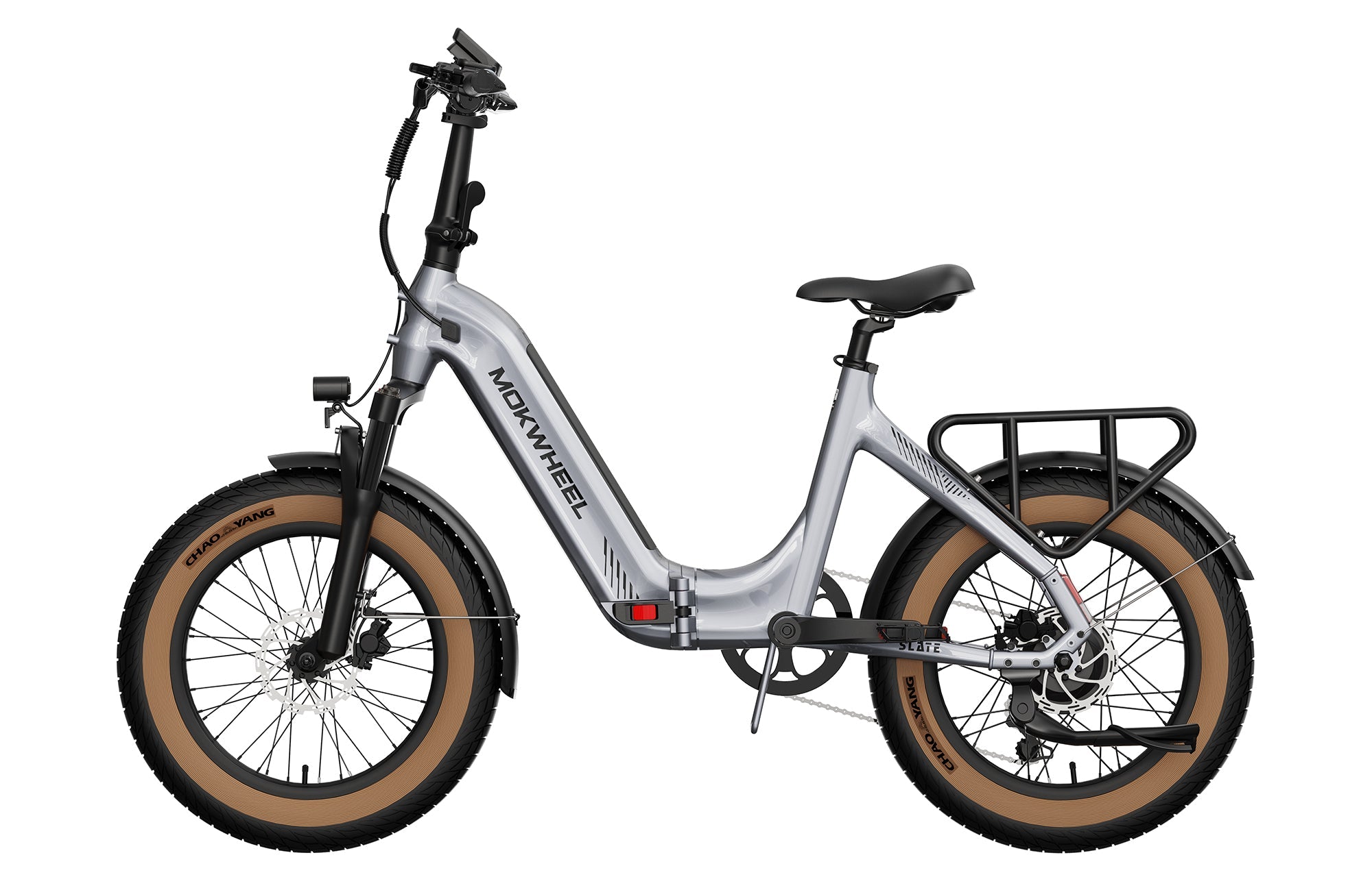 Mokwheel Slate Folding E-Bike – 500W Motor, 50–60 Mile Range
