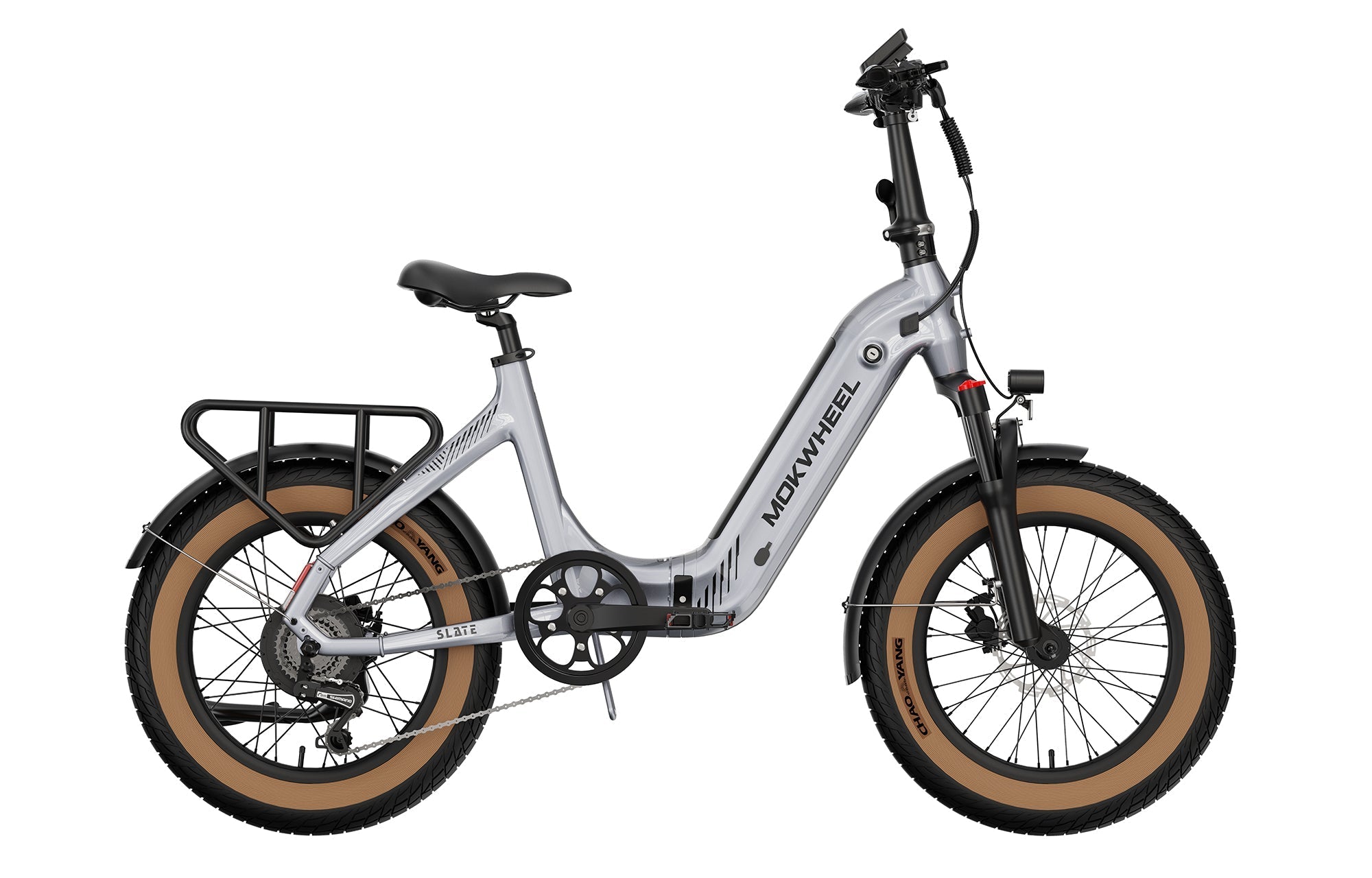 Mokwheel Slate Folding E-Bike – 500W Motor, 50–60 Mile Range