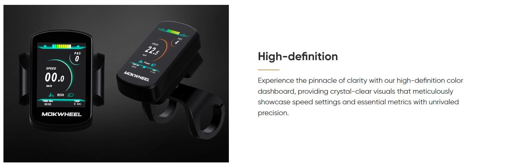 Mokwheel Slate Folding E-Bike – 500W Motor, 50–60 Mile Range