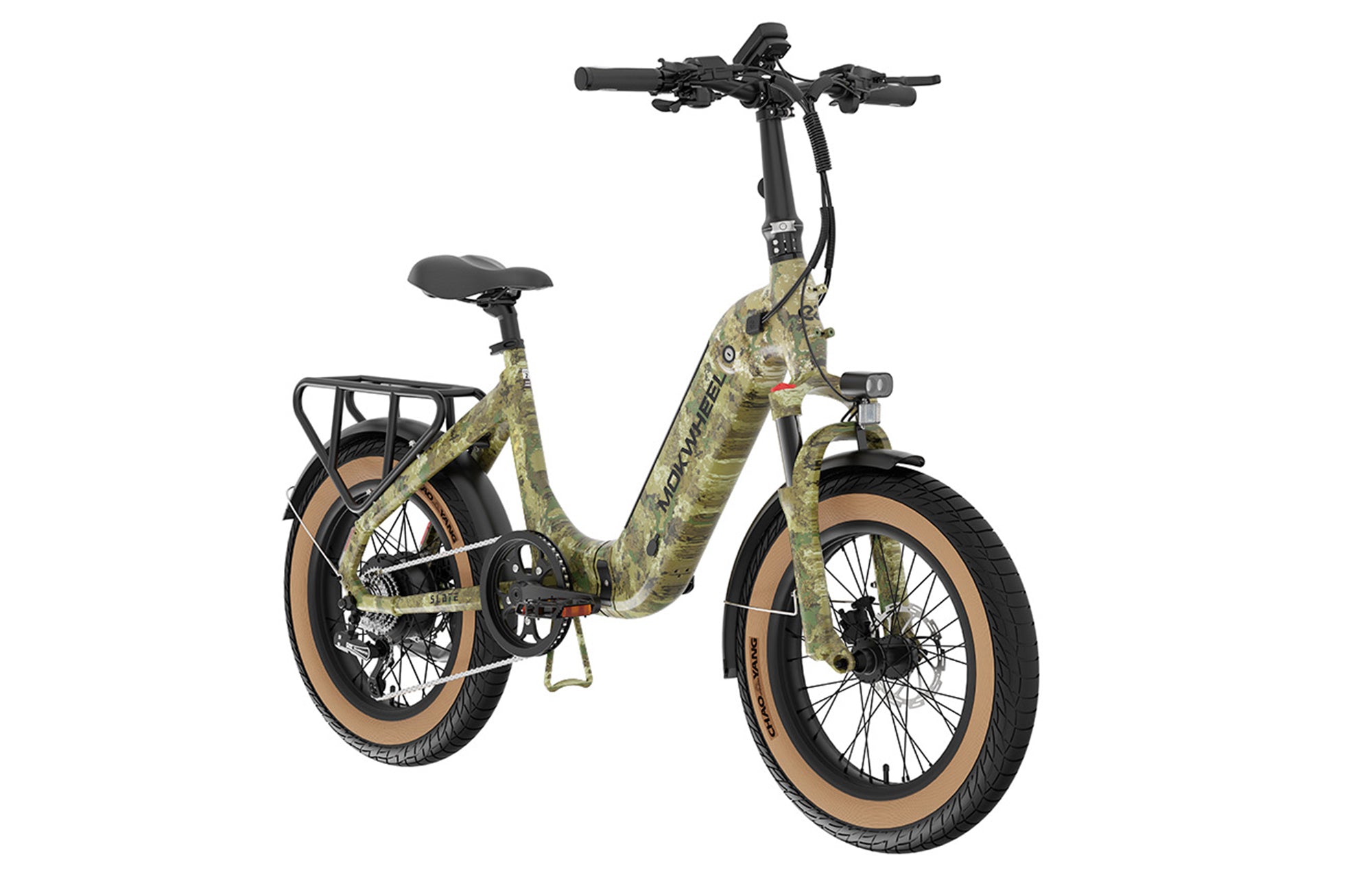 Mokwheel Slate Folding E-Bike – 500W Motor, 50–60 Mile Range